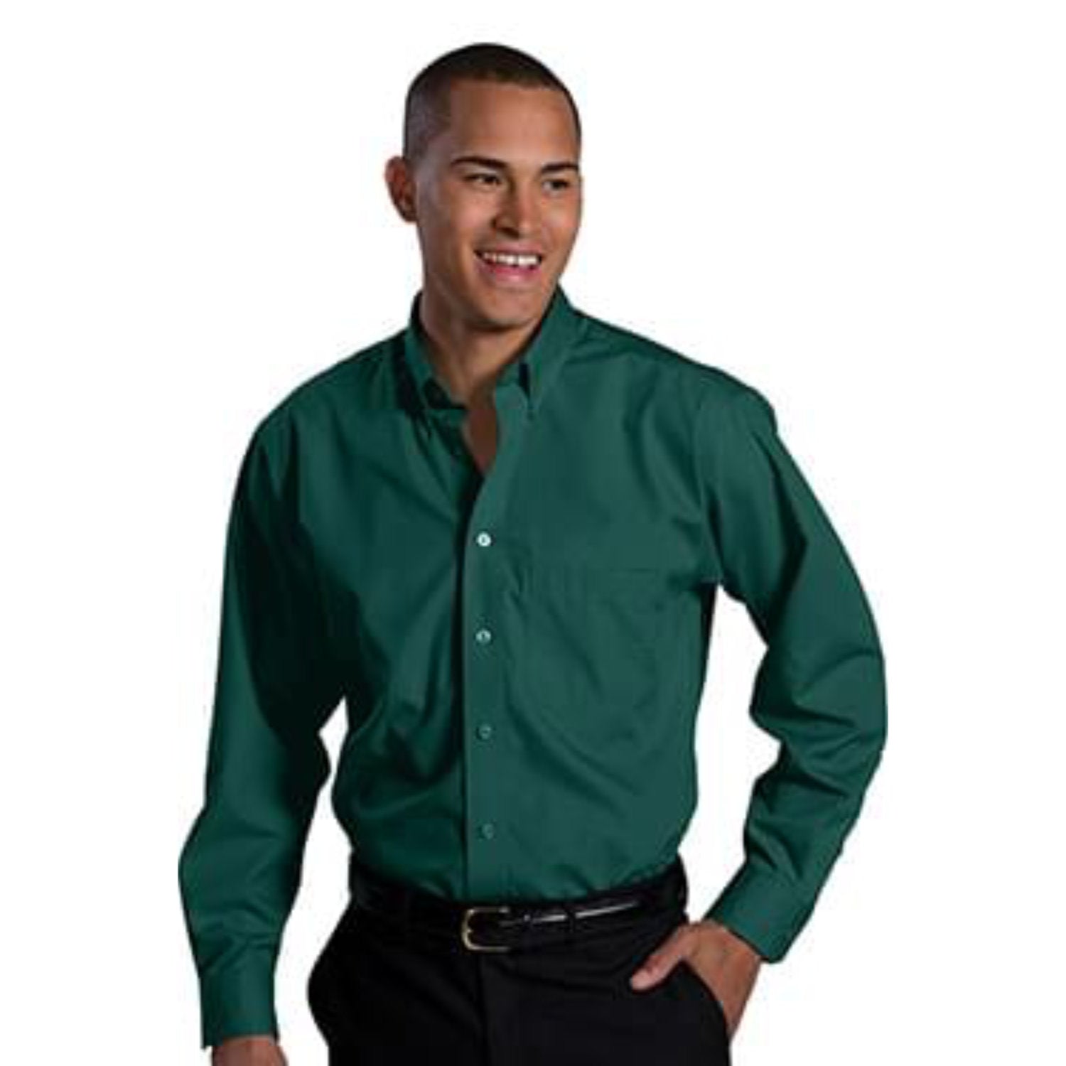 dark green mens dress shirt